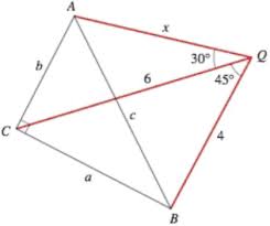 A right triangle has side lengths ac = 7 inches, bc = 24 inches, and ab = 25 inches. Finding A Length In The Figure Triangle Abc Is A Right Triangle Cq 6 And Bq 4 Also Aqc 30 And Cqb 45 Find The Length