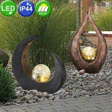 Solar boden lampen für den garten : 2 X Led Design Solar Leuchten Schwarz Braun Garten Weg Boden Steh Lampen Bronze Ebay