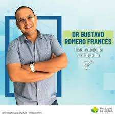 Dr. Gustavo Javier Romero Frances: Traumatología y Ortopedia