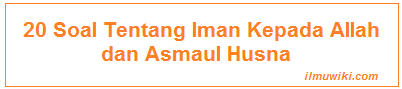We did not find results for: 20 Soal Tentang Iman Kepada Allah Dan Asmaul Husna Pilihan Ganda Dan Essay