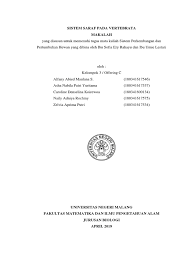 Sistem saraf merupakan salah satu bagian yang menyusun sistem koordinasi yang bertugas menerima rangsangan. Makalah Dadi Sph Sistem Saraf Vertebrata