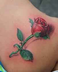 70 Amazing 3d Tattoo Designs Cuded Realistic Rose Tattoo Rose Tattoo Design 3d Rose Tattoo