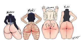 jujutsu kaisen, kugisaki nobara, yuki tsukumo, yuko ozawa, zenin maki - Rule  34 World