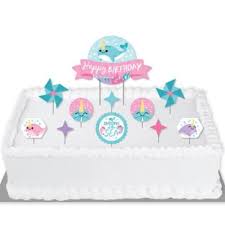 See more of walmart boaz on facebook. Narwhal Girl Under The Sea Birthday Party Cake Decorating Kit Happy Birthday Cake Topper Set 11 Pieces Walmart Com Walmart Com