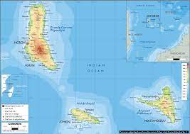 The comoros have a population of 770,000 (in 2015), national c apital is moroni. Comoros Map Physical Worldometer