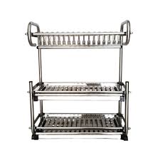 El acero inoxidable es un material higiénico y duradero que soporta altas temperaturas y, además, es muy fácil de limpiar. Estantes Para Estanterias Cocina Estante Para Platos Acero Inoxidable Para El Hogar Estante Para Platos Cocina Estante Drenaje 3 Capas Estante Secado Vajilla Estante Almacenamiento Hogar Tamano 57 Amazon Es Hogar