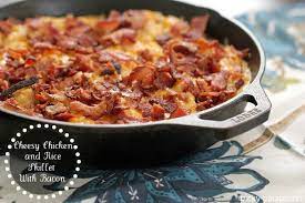 Cheesy Chicken Bacon And Rice Casserole Easy Casserole Recipe