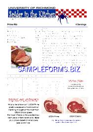 Prime Rib Cooking Chart Pdf Free 1 Pages