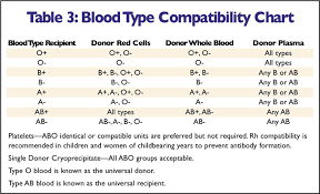 blood type chart template free download speedy template