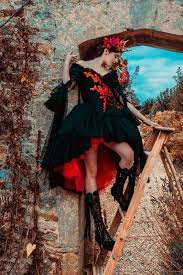 27 Fantastic Black Wedding Dresses To Fall In Love With Black Wedding Dresses Black Wedding Dress Gothic Fairy Wedding Dress