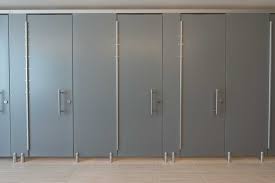 Ironwood Manufacturing Corian Zero Sightline Bathroom Doors And High Privacy Toilet Partitions Beautiful Clean Co Public Bathrooms Partition Public Restroom