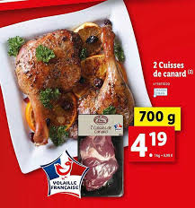 Prix confit de canard leader price. Offre 2 Cuisses De Canard Chez Lidl