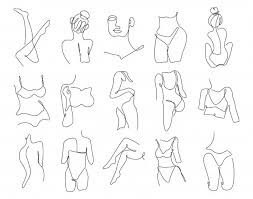 In physics and engineering, a free body diagram (force diagram, or fbd). Premium Vector Young Female Body Outline Silhouettes Beauty Logos