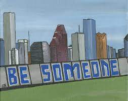 Ulisa narvaez jun 1, 2021. Be Someone Print Colorful Houston