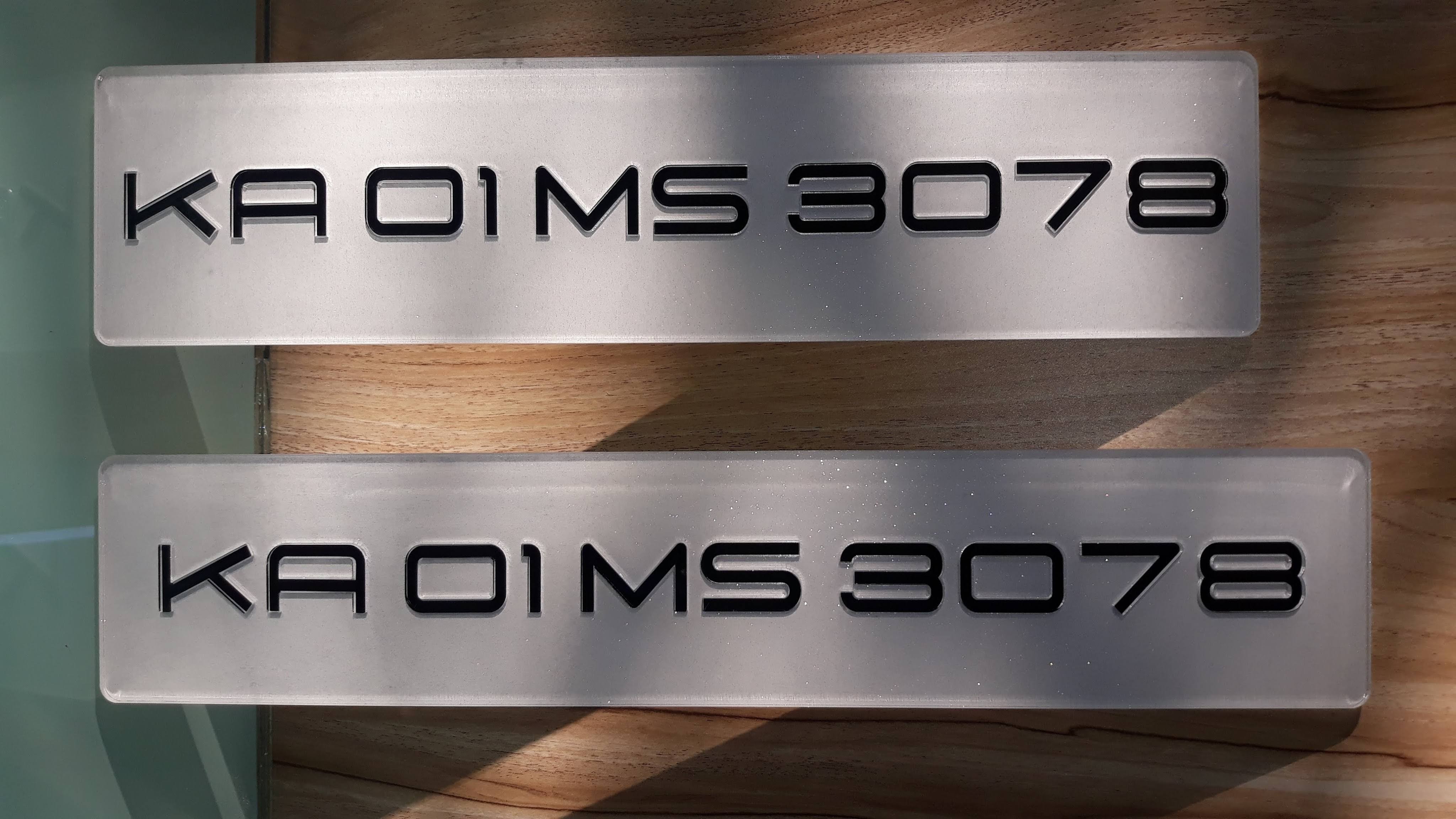 3D Laser Number Plate Car & Bike product image