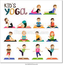 It's ideal for ages 5 to 8, but it's safe for younger kids as well. Kids Yoga Icons Set Childrens Yoga Yoga For Kids Kids Yoga Poses