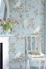 Pin By Heather Kanakaris Aceves On Crown Paints Search For A Stylist Floral Wallpaper Bedroom Bird Wallpaper Bedroom Bird Wallpaper