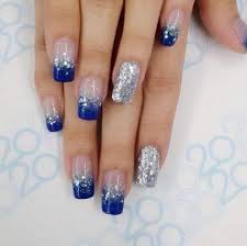 Nails Blue Wedding Silver Glitter 53 Ideas Blue Glitter Nails Blue And Silver Nails Nail Designs Glitter