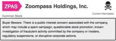 Zoompass Holdings Buyer Beware Zoompass Holdings Inc