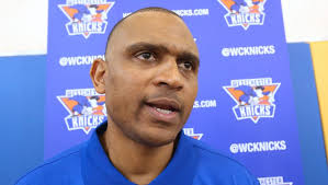 Westchester Knicks coach Kevin Whitted introduced