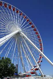 Navy pier's first ferris wheel was inspired by the 1893 wheel at the world's columbian exposition and was added to pier park on july 1, 1995. Navy Pier Ferris Wheel Chicago 1995 Structurae