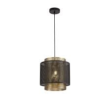 Barrington distressed black and wood tone rustic seeded glass globe pendant light. Large Urban Ceiling Pendant Matte Black Satin Gold Metal Mesh