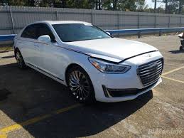 The genesis became the g80 in the 2017 model year, and used g80 prices currently start at around $26,000. Genesis G90 Ultimate 2017 White 5 0l 8 Vin Kmhg54jh5hu031210 Free Car History