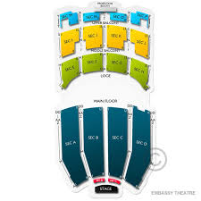 Embassy Theatre 2019 Seating Chart
