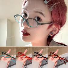 Korean Narrow Frame Eyeglasses Goggles Korean Trendy Glasses Korean Style Jennie  Small Frame