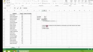 Excel 2013 Tutorial How To Calculate Arithmetic Mean Average Median And Mode Youtube