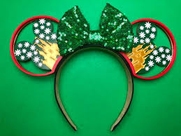 3D Christmas Cinderella Castle Snow Mouse Ears 3D Castle Ears 3D Christmas  Castle Cinderella Castle Mouse Ears Christmas Mouse Ears