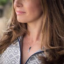 Pine Trees Skinny Bar Necklace