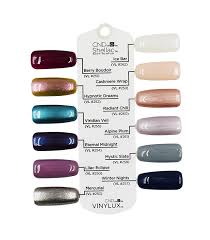 Cnd Shellac Vinylux Glacial Illusion Nail Chart Pinkpro