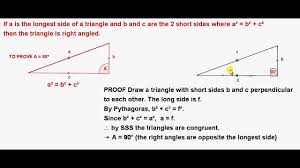 This free geometry worksheet contains problems on the pythagorean theorem and its converse. The Converse Of The Pythagorean Theorem Examples Solutions Videos