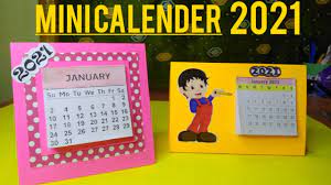 On sutton place has a printable calendar for 2021, with each month having a colorful illustration on the top of the month. How To Make Cute Mini Calendar 2021 Mini Calendar 2021 Diy Cute Desk Calendar 2021 Youtube