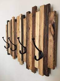 Coat Rackentryway Organizer Hall Organizerkey Holderwall Etsy Rustic Coat Rack Diy Hat Rack Wood Diy