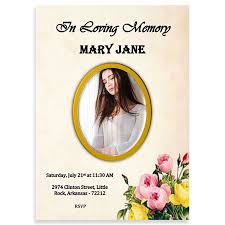 Rectangular color blocks in blue and gray focus the audience's attention with this presentation theme. Free Funeral Invitation Template Picture Frame Bouquet Urns Online