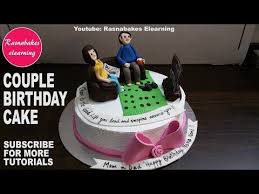 Romantic Birthday Cake Designs For Men Cute Couple Birthday Cake For Mom Dad Gift Ideas For Men Women Youtube Birthday Cake For Mom Dad Birthday Cakes Cool Birthday Cakes