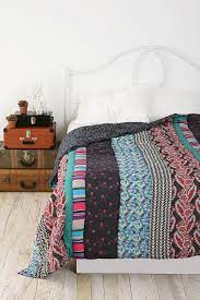 bohemian stripe patchwork quilt literie boheme linge de chambre ensembles de literie