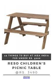 Your Little Ones Are Going To Love Sitting On This Special Reso Table For Craftwork Balcony Lunches Or Snacks And Playtime P Ikea India Furniture Dolly Ikea
