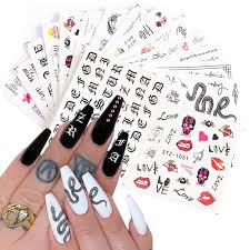 Premium cards printed on a variety of high quality paper types. Amazon Com Nail Art Stickers Decals Snake Pattern Nail Foil Art Supplie Nail Accessories Street Fashion Python Cool Letter 16 Designs Nail Water Transfer Halloween Nail Stickers Decoration Acrylic Nail Art Beauty