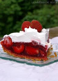 Les Delices De Maya Tarte Aux Fraises Fraiches Graham Dessert Desserts Food