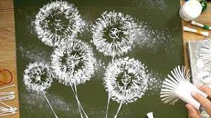 The trick when you cut them is to make sure they are all even. Toilet Paper Rolls Dandelion Q Tips Painting Techniques Youtube