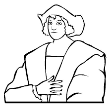 That will cut the confrontation for children as they wait. Christopher Columbus Line Art On Columbus Day Coloring Page Netart