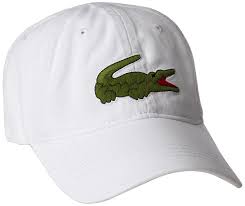 Men S Gabardine Cap With Large Crocodile White Cf11sdnwgp5 Lacoste Lacoste Men Hat Fashion
