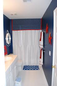 Boys Bathroom With A Nautical Theme Nautical Bathrooms Boys Bathroom Nautical Bathroom Decor
