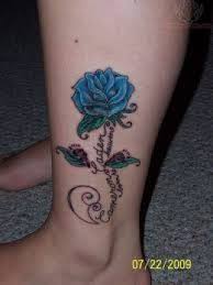 Roses come in a variety of colors such as red, white, pink, yellow, black, blue and others. Blue Rose Tattoo Designs And Ideas Blue Rose Tattoos Baby Tattoos Leg Tattoos