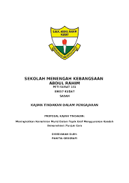 Sk pasir bedengung jalan tengku muhammad 25050. Pdf Kupdf Com Kajian Tindakan Geografi Semekar Norasikin Abdullah Academia Edu