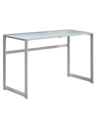We offer modern desks such as sit stand desks in nj, pa & ny. Monarch Specialties Computer Desk With Tempered Glass Top Whitesilver Office Depot
