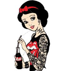 Punk Rock Princess Snow White Embroidery Design Pattern Pes Etsy Punk Disney Princesses Punk Disney Emo Disney Princess